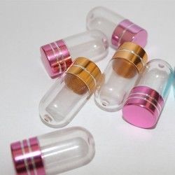 капсула контейнера одного бутылок таблетки ясности 15mm PS пластиковая